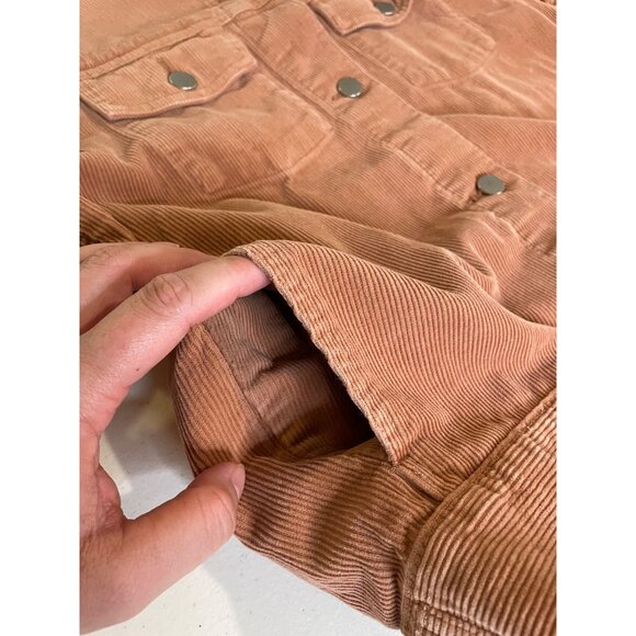 Uniqlo Womens‎ Oversized Corduroy Chore Jacket Size M Coat Utility Workwear 90s - Picture 15 of 16